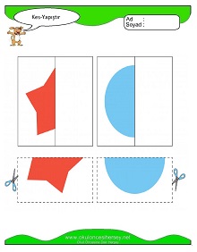 Kes Yapıştır Çalışma Sayfaları